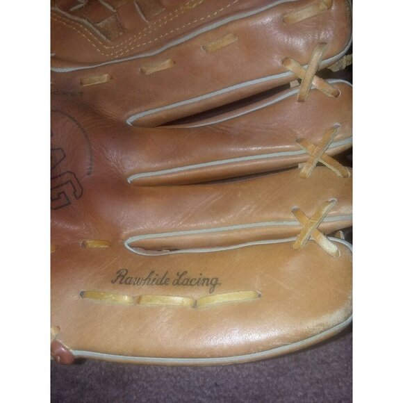 MAG PLUS MP-3797 BASEBALL GLOVE Mitt 12” RHT Right Hand Throw Hand *NICE SHAPE* - Picture 4 of 9